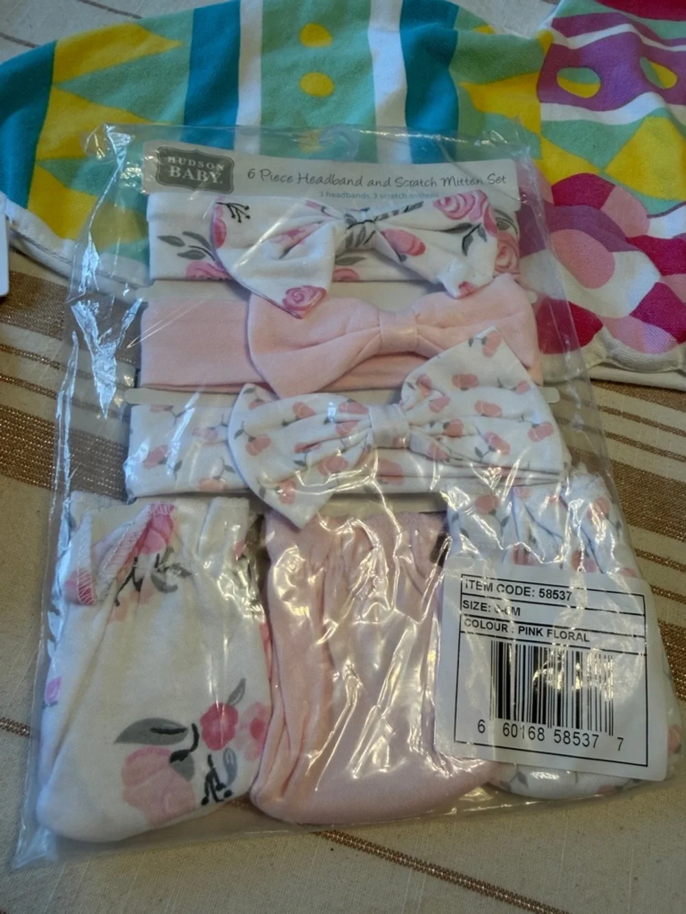 Baby Girl Mittens Booties and Bows